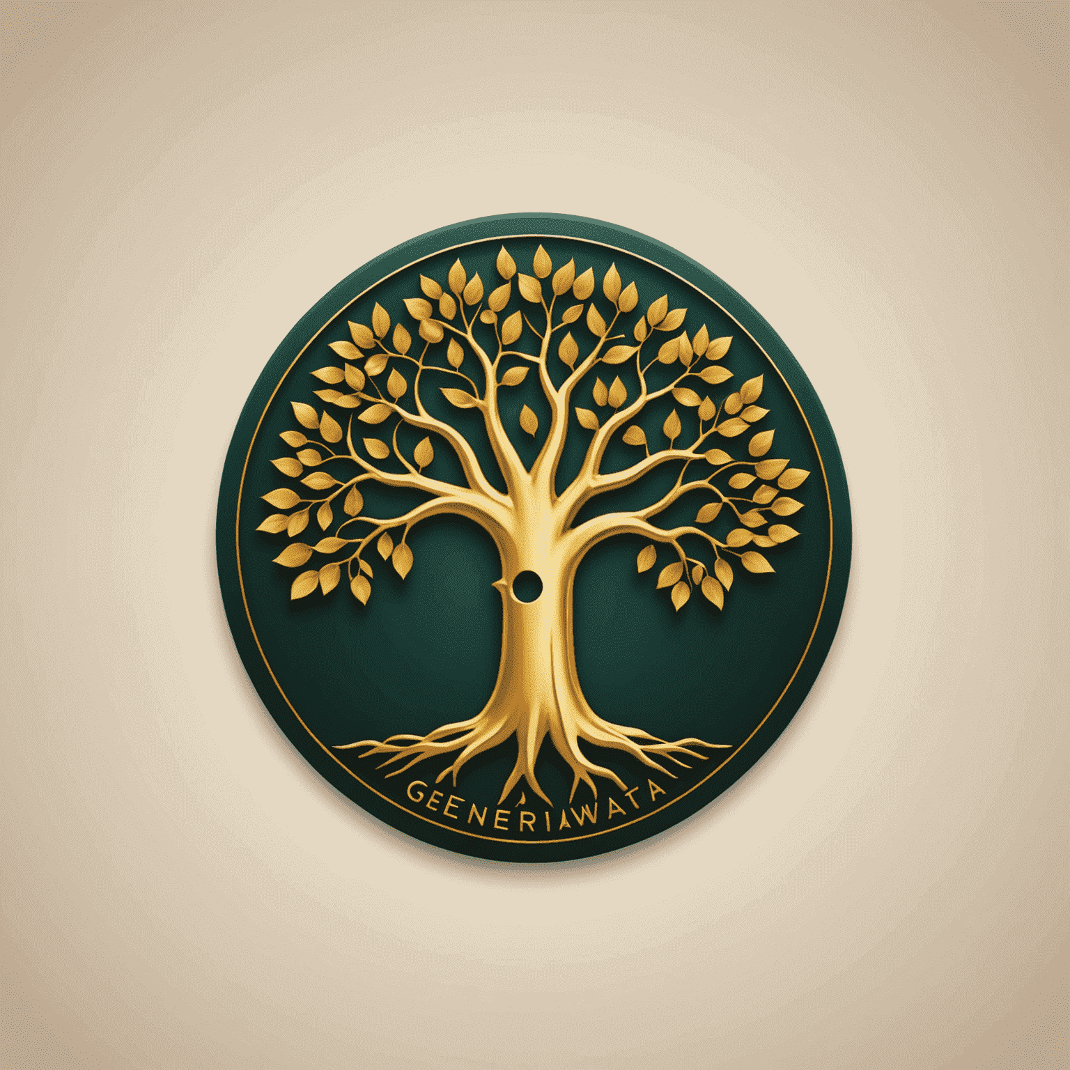 GeneraWealth SA logo featuring a stylized baobab tree with golden leaves, symbolizing growth and prosperity in South Africa