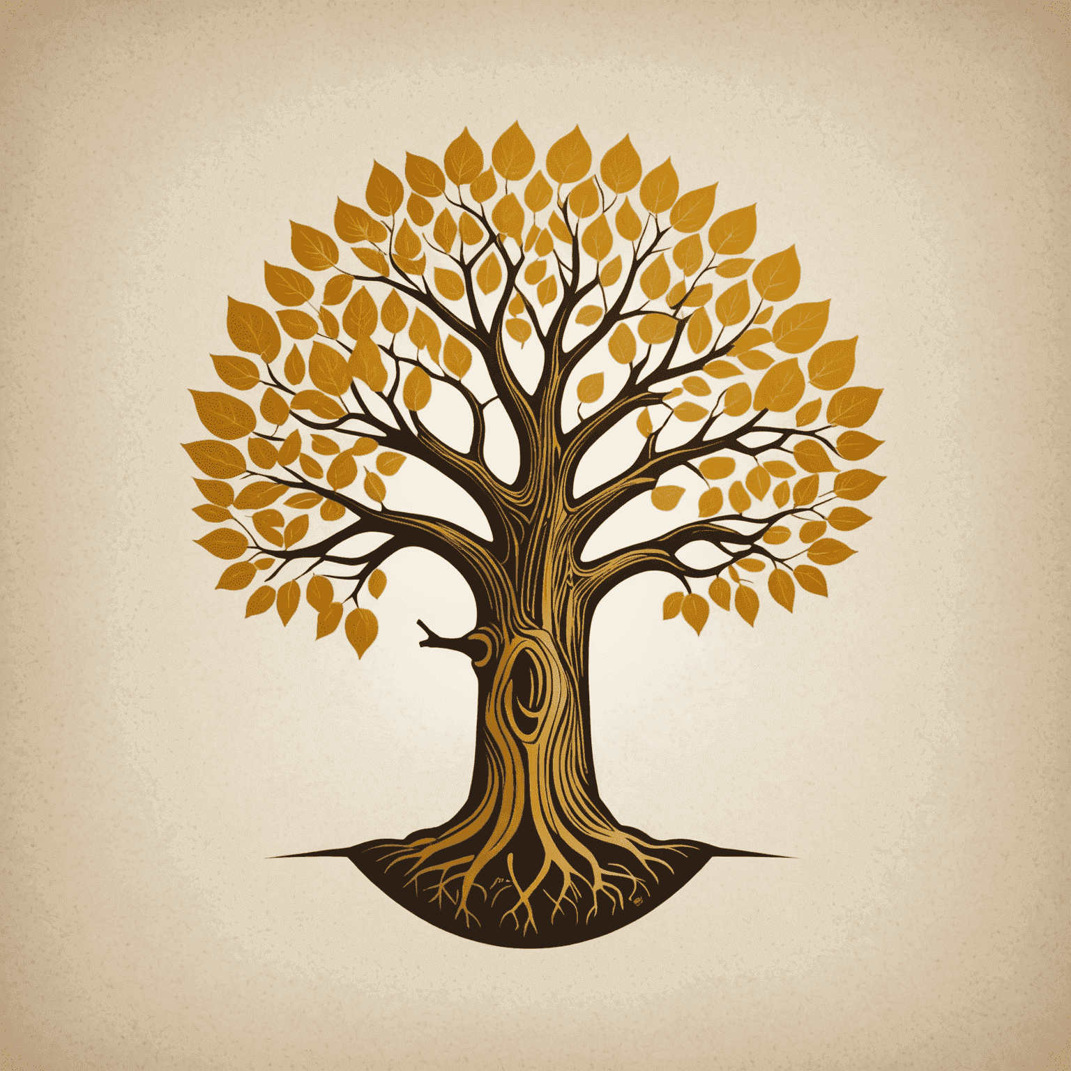 GeneraWealth SA logo featuring a stylized baobab tree with golden leaves, symbolizing growth and prosperity in South Africa